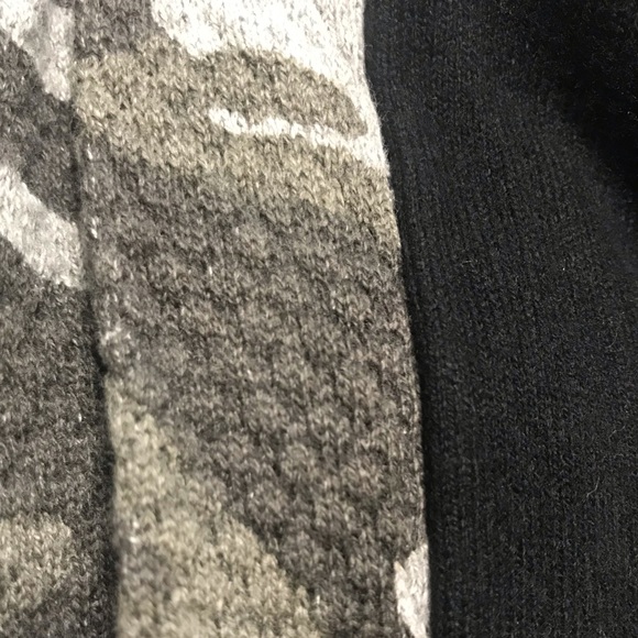 REVOLVE Monrow Cashmere Black Camo Stripe Sweatpants